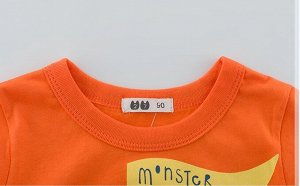 Оранжевая футболка с машиной и надписью