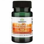 Фолиевая кислота Swanson Ultra Folate 800мкг - 30 капс.