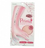 Перчатки из винила Family Prima, удлиненные, с антибак. эффетом, средней толщины, Размер М, цвет жемчужная роза