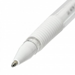 Ручка гелевая с грипом PENSAN "Neon Gel", БЕЛАЯ, узел 1 мм, линия письма 0,8 мм, 2290/12