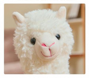 Yangzhou creative toys Лама 100см, мягкая игрушка, цвет белый