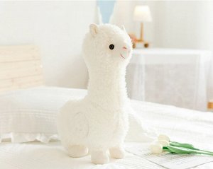 Yangzhou creative toys Лама 100см, мягкая игрушка, цвет белый