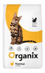 Акция по срокам! Сухой корм Organix Для кошек с курицей (Adult Cat Chicken) | Adult Cat Chicken . 1.5 кг. Супер премиум. Россия