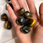 Галтовка из Тигрово-Соколиного глаза