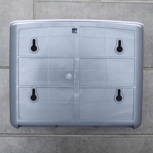 Диспенсер для бумажных полотенец в листах, пластик, 21.5x9x26.5 см, белый