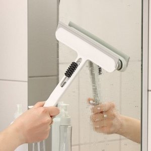 Щётка для окон Raccoon «Компакт», дополнительная щётка в ручке 17.5x15 см, сгон TPR=22 см, абразивная моющая часть 26.5x22x4.5 см