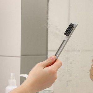 Щётка для окон Raccoon «Компакт», дополнительная щётка в ручке 17.5x15 см, сгон TPR=22 см, абразивная моющая часть 26.5x22x4.5 см