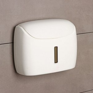 Диспенсер для бумажных полотенец в листах, пластик, 27x11.5x21 см, белый