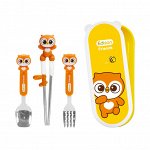Набор детских столовых приборов FRIENDS 4P Set-OWL