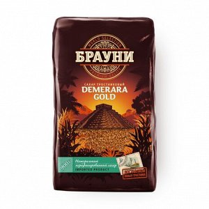 Сахар тростниковый Брауни Demerara Gold светлый 900г /6