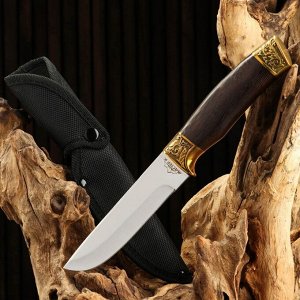 Нож охотничий Мастер К, рукоять дерево, клинок 11 см