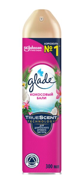 Аэрозоль Glade «Кокосовый Бали», 300 мл