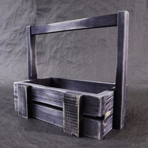 Деревянный ящик с эффектом старения  320*200*260 мм цвет венге