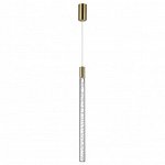 4369/5L HIGHTECH ODL23 107 полированное золото/акрил с пузырьками Подвесной св-к IP20 LED 4W 200Лм 3000K SPARKY