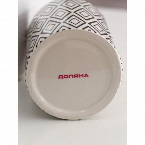 Дозатор для жидкого мыла Доляна «Марокко», 380 мл, цвет белый