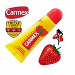 Carmex, Бальзам для губ клубника с защитным фактором SPF 15 в тубе, Кармекс