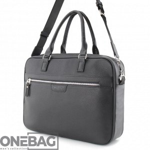 Сумка мужская ONEBAG большая на коротких ручках и регулируемом плечевом ремне(min:975, max:1575)