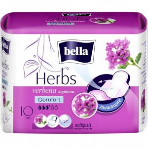 Прокладки женские bella Herbs verbena Comfort, 10 шт