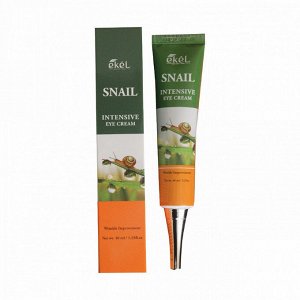 EKEL Крем для век с муцином улитки SNAIL INTENSIVE EYE CREAM, 40 мл