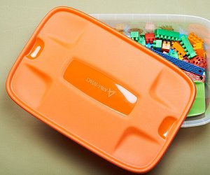 Мегабокс 32л (600х400х190мм) (Для игрушек и продуктов, на колёсиках)