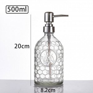 Бутылочка с дозатором для ванной комнаты, дизайн &quot;пчела&quot;, прозрачная