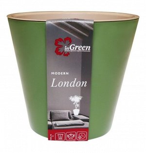 "London" Горшок для цветов d=16см 1,6л оливковый ING6204ОЛ