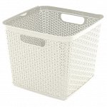 Корзина для хранения &quot;Keeplex Rattan&quot; 21л, 30х30х28см, цв.белое облако KL130410048