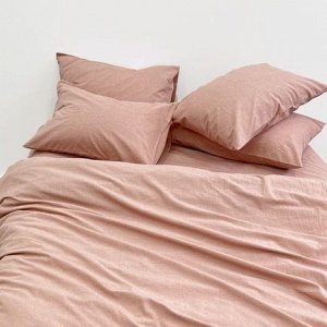 ПРОСТЫНЯ НА РЕЗИНКЕ 120*200 ИЗ ВАРЁНОГО ХЛОПКА, ЦВЕТ ВЕЧЕРНИЙ ПЕСОК