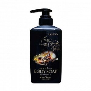Mitsuei/ "Pure Body Premium" Увлажняющий гель для душа с аргановым маслом, гиалуроновой кислотой и коллагеном с ароматом утренней свежести 500 мл 1/12