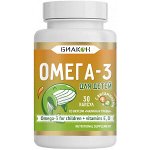 ОМЕГА-3 для детей с витаминами Е и Д, Биакон, 60 капсул