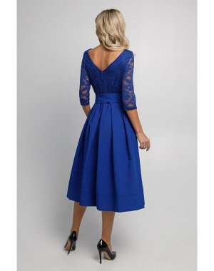 Платье 0017-01-19-15 Королевский синий