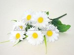 Цветы искусственные Букет ромашек Н:32см/7г (белые)