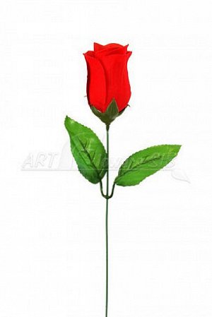 Цветы искусственные Бутон розы бархатный Н:45см
