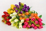 Цветы искусственные Букет тюльпанов Н:38см/11г (mix 6 шт.)