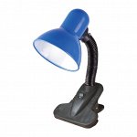 Настольная лампа(светильник). Цоколь E27. Цвет синий. Без лампы. TLI-206