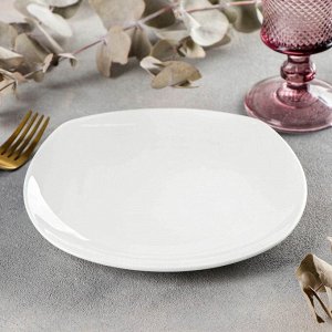 Тарелка фарфоровая десертная Wilmax Ilona, d=19,5 см, цвет белый