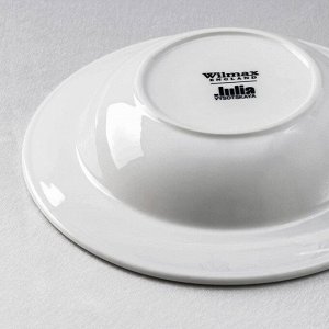 Набор тарелок глубоких фарфоровый «Юлия Высоцкая», 400 мл, d=22,5 см, 6 шт, цвет белый