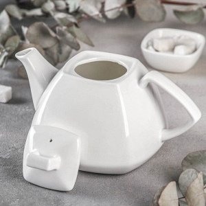 Чайник фарфоровый заварочный Wilmax Ilona, 1,05 л, цвет белый