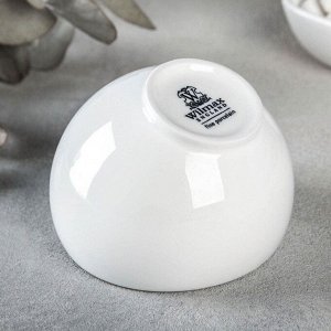 Сахарница фарфоровая Wilmax, 150 мл, 8,5×9 см, цвет белый
