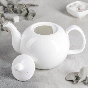 Чайник фарфоровый заварочный Olivia «Классика», 1,35 л, цвет белый