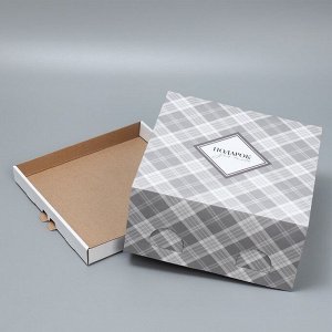 Коробка под торт «Подарок», 24 х 24 х 12 см
