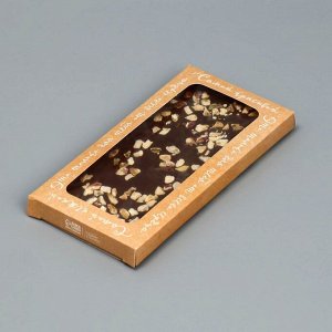 Коробка для шоколада «8 Марта», с окном, 17,3 x 8,8 x 1,5 см