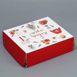 Коробка для кондитерских изделий  «Хюгге», 17 ? 20 ? 6 см