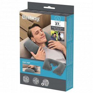 Подушка надувная Bestway, 37x24x10 см, МИКС, 67006