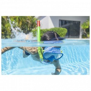 Набор для плавания Essential Lil' Glider: маска, трубка, от 3 лет, обхват 48-52 см, цвет МИКС, 24036 Bestway