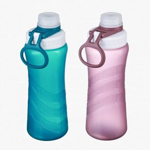 Бутылка для воды спортивная, 500 мл, 20.2x7.5x6.7 см, цвет МИКС