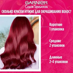 Garnier Стойкая крем-краска для волос "Color Sensation, Роскошь цвета" оттенок 3.0, Роскошный каштан, 100 мл.