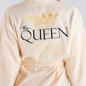 Халат махровый женский Queen размер, 100% хлопок