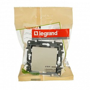 Выключатель Legrand Etika 672301, 1 клавиша, 10 А, скрытый монтаж, слоновая кость
