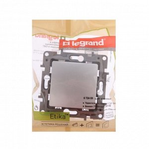 Переключатель промежуточный Legrand Etika, 1-кл, винтовые клеммы, 10 AX, 250 В, Алюминий
